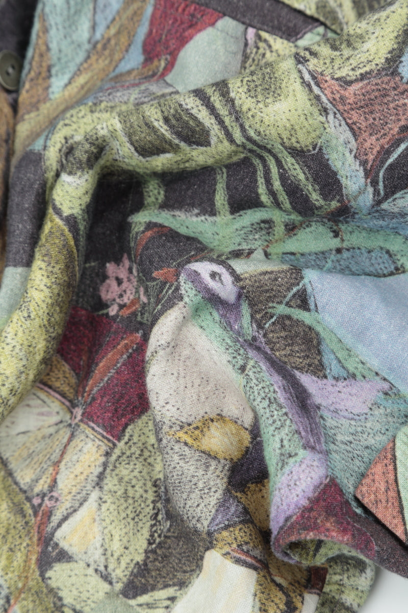 Art Mosaic Linen Jacket Blouse 6