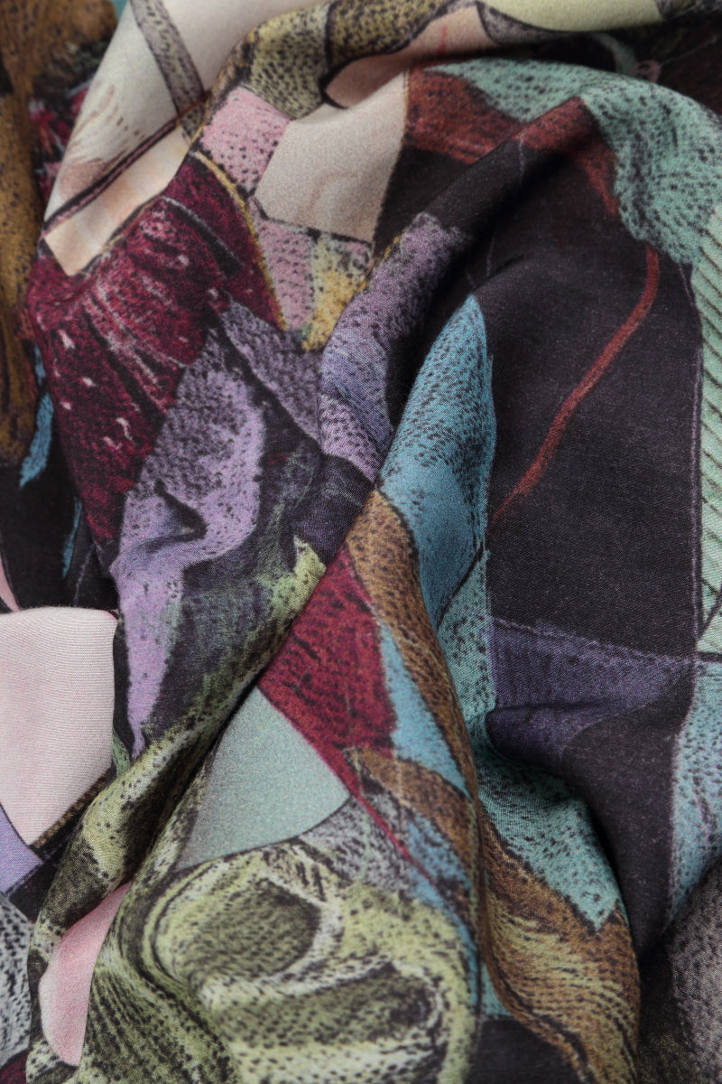 Art Mosaic Silk Bamboo Scarf 4