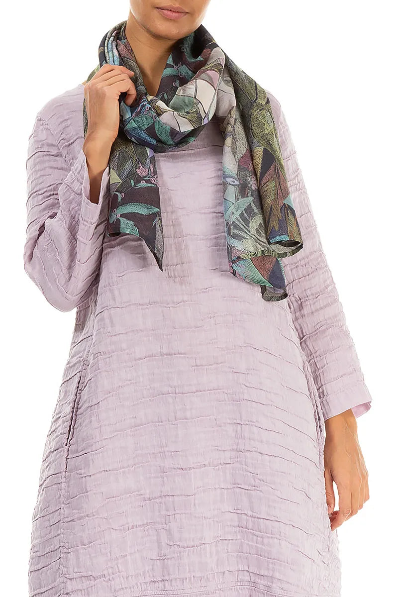 Art Mosaic Silk Cotton Scarf 3
