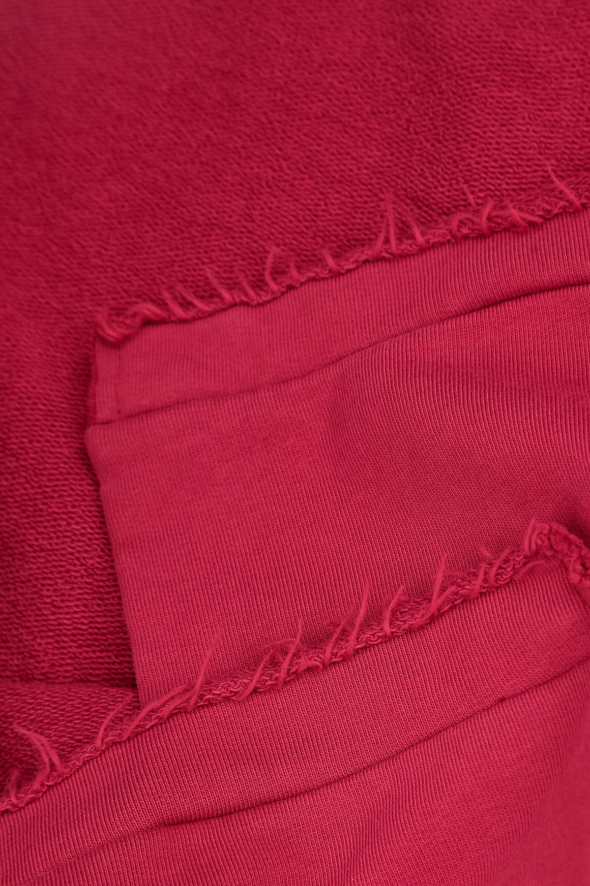 Asymmetric Ruby French Terry Cotton Blouse 6