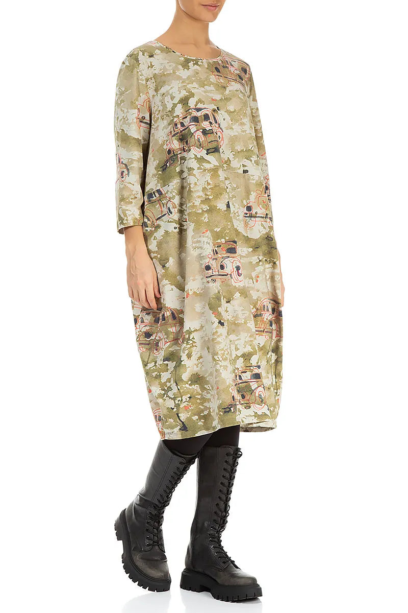 Balloon Retro Cotton Dress 4