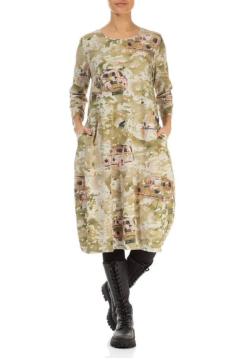 Balloon Retro Cotton Dress 3