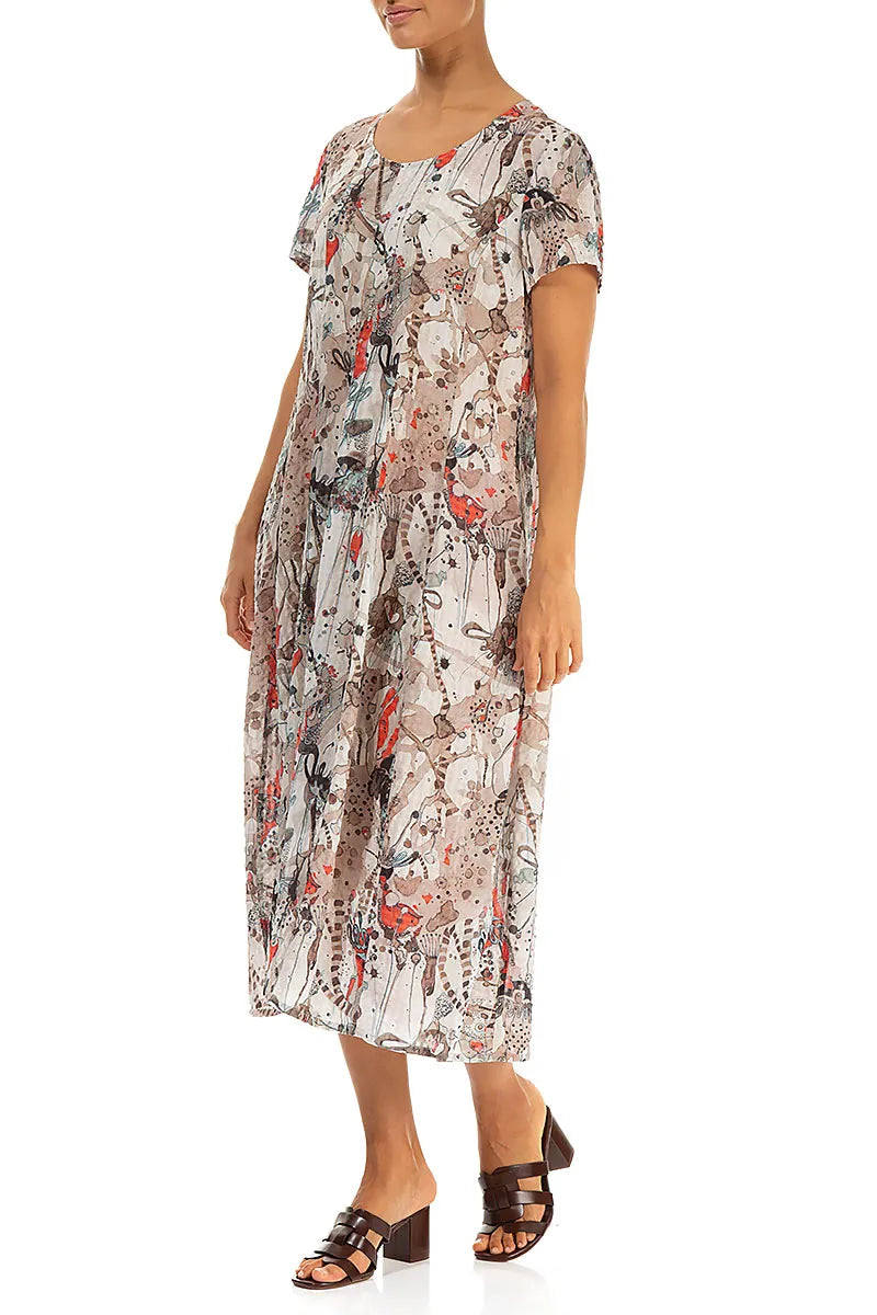 Balloon Savannah Textured Silk Dress 3