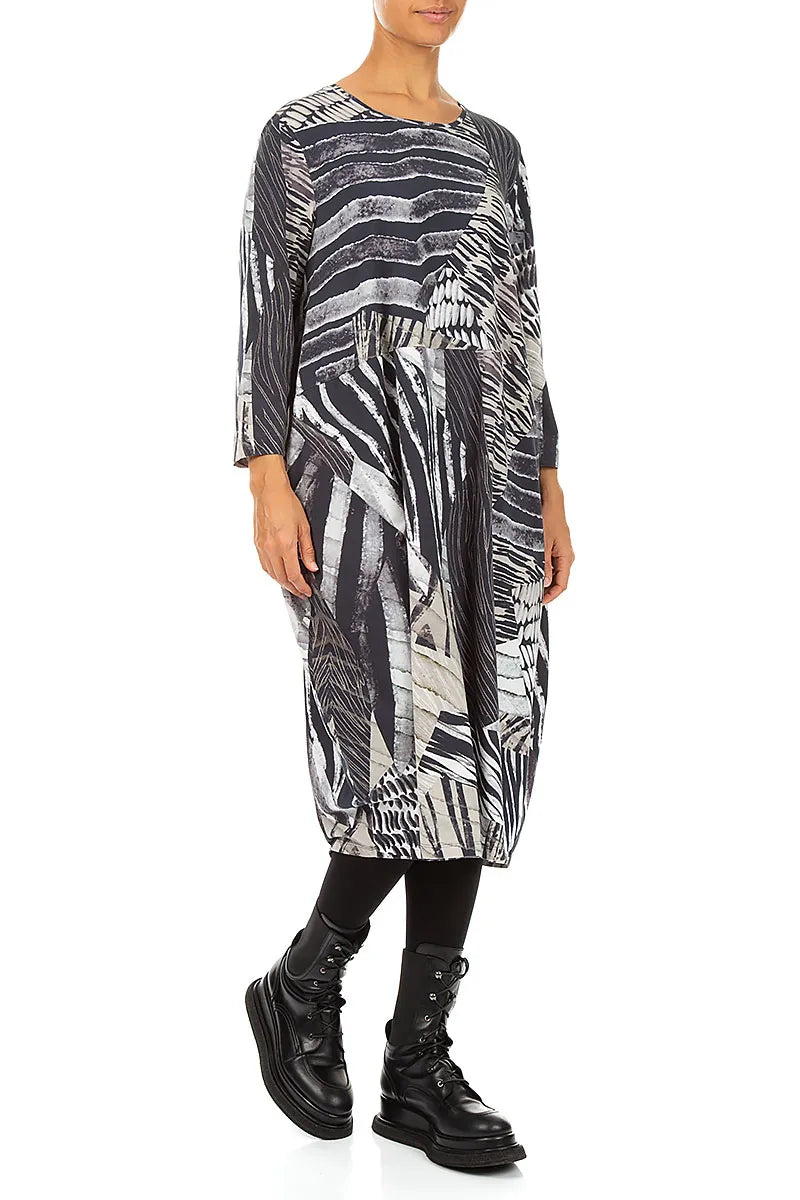 Balloon Wild Ink Cotton Dress 4