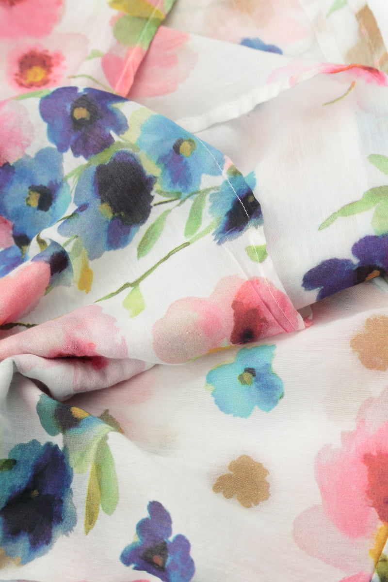 Buttoned Primrose Silk Cotton Dress 5