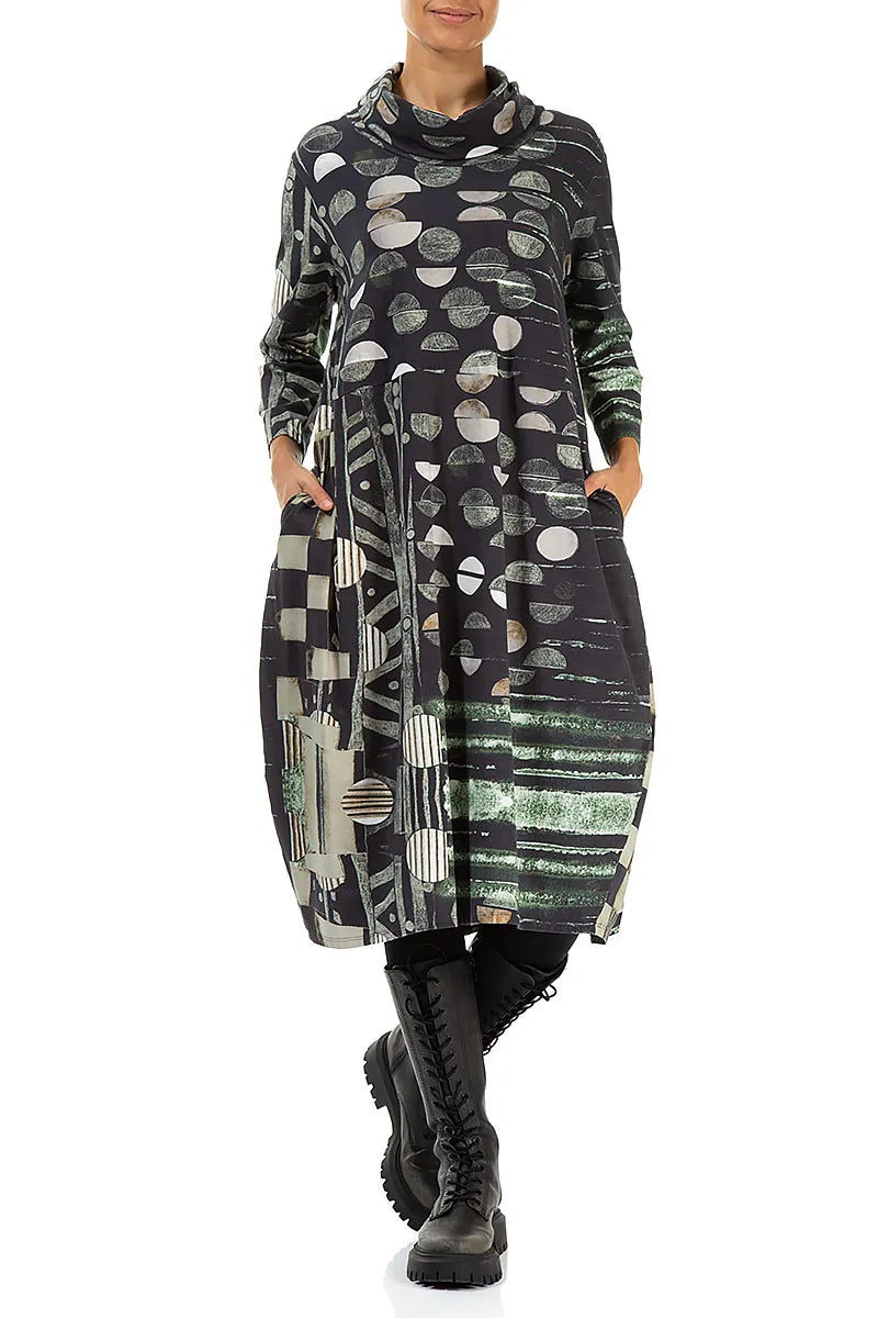 Cowl Neck Moonlight Cotton Dress 5