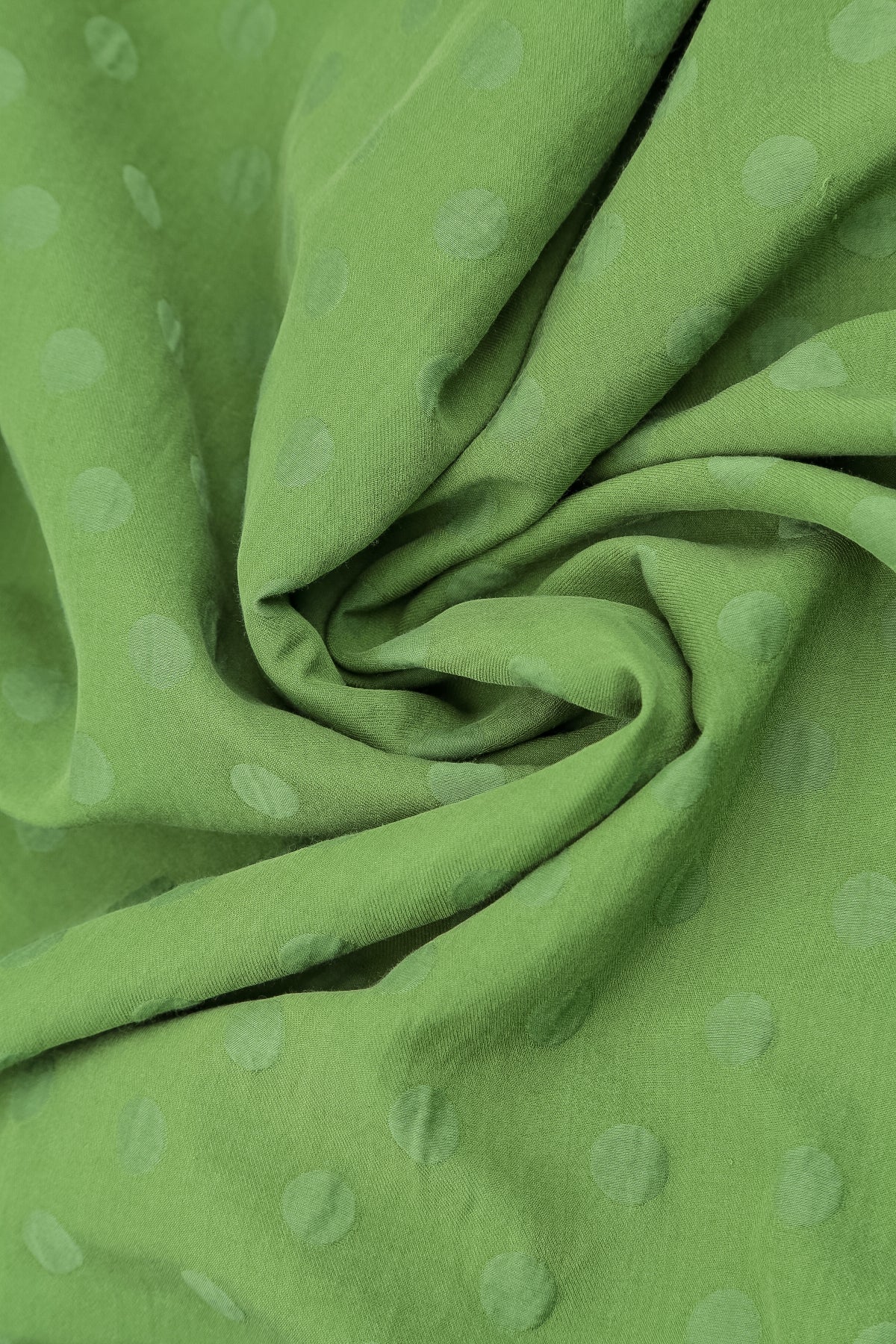 Cowl Neck Shamrock Green Dotty Silk Blouse 6
