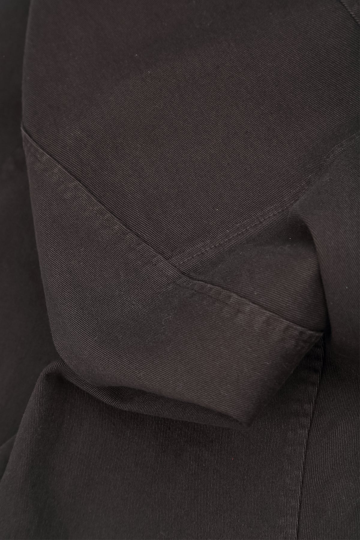 Cropped Charcoal Stretch Cotton Trousers 5