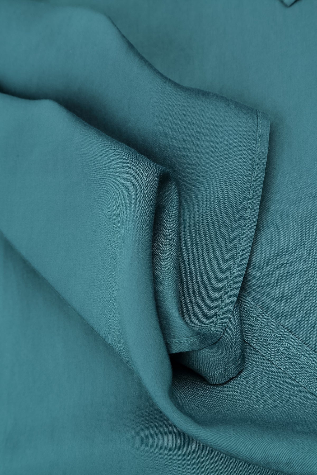 Deep Turquoise Silk Bamboo Scarf 4