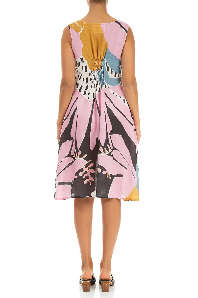 Desert Bloom Linen Midi Dress 2