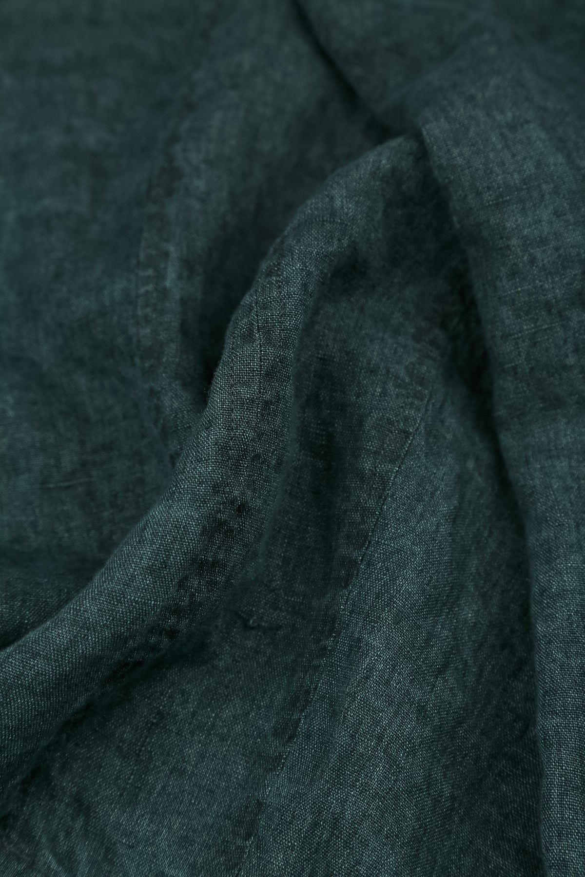 Wide Loose Teal Linen Shirt