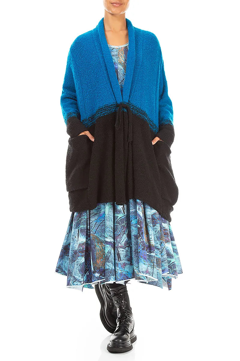 Flared Maxi Blue Reverie Cotton Dress 6