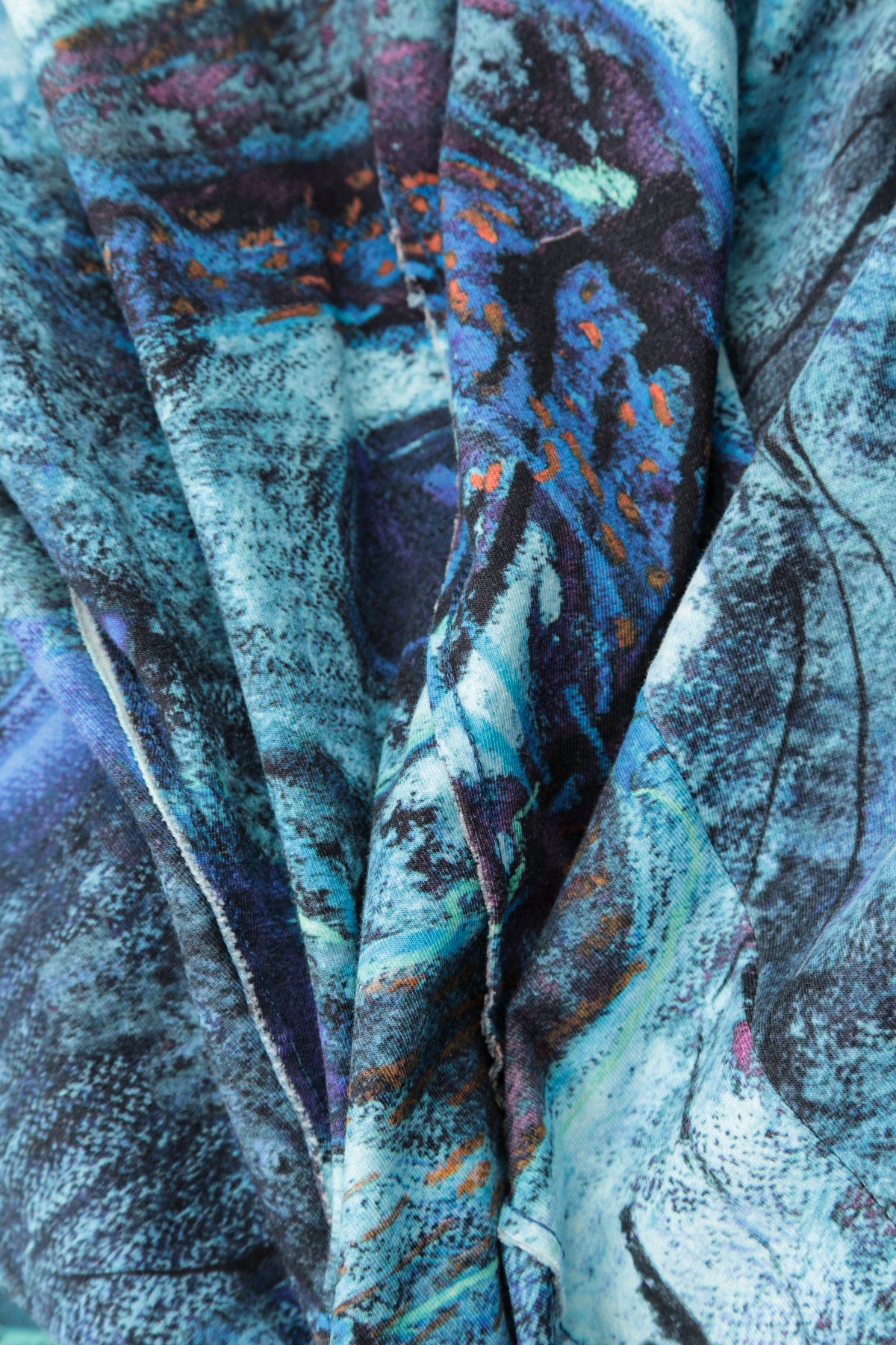 Flared Maxi Blue Reverie Cotton Dress 8