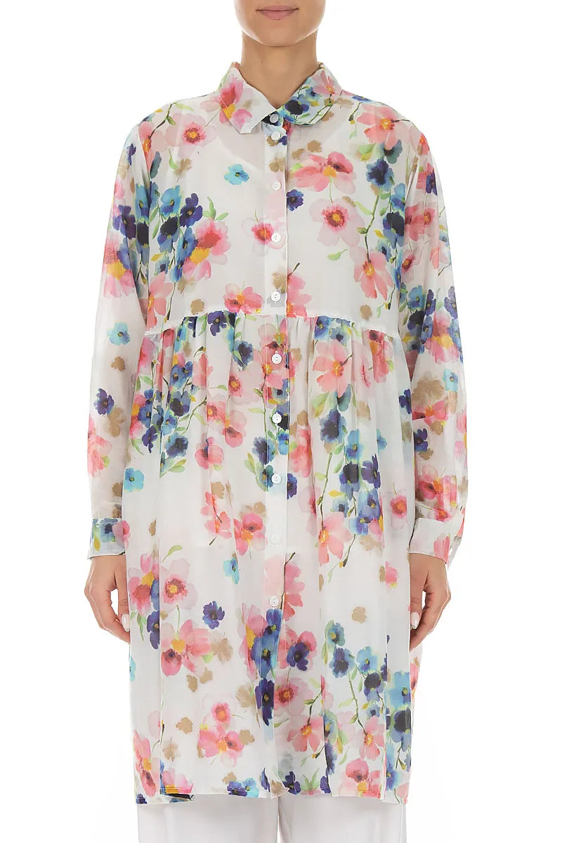 Flared Primrose Silk Cotton Jacket 1