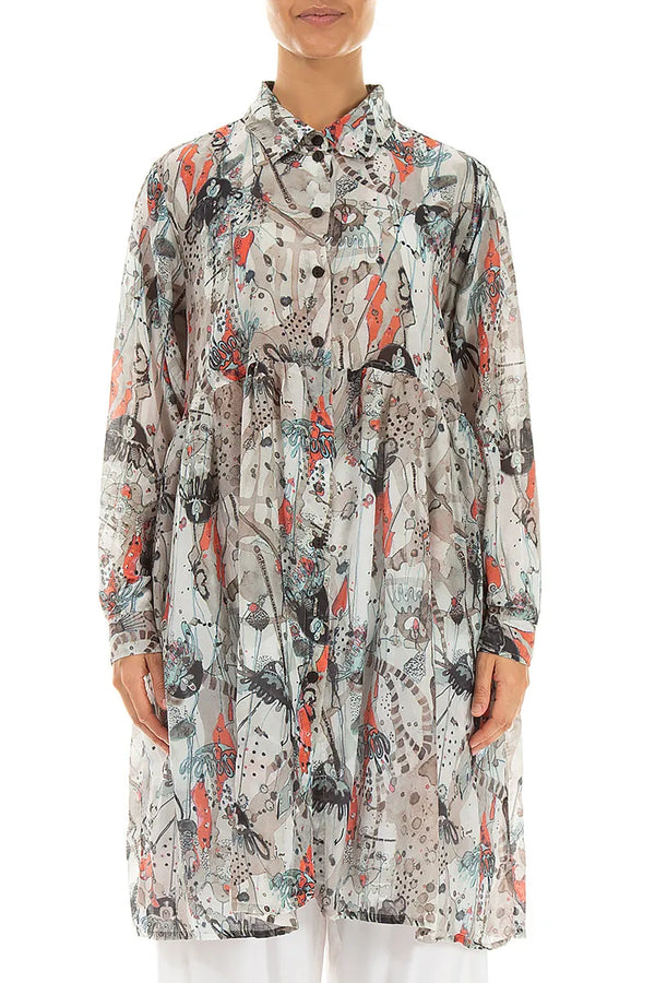 Flared Savannah Silk Cotton Jacket 1