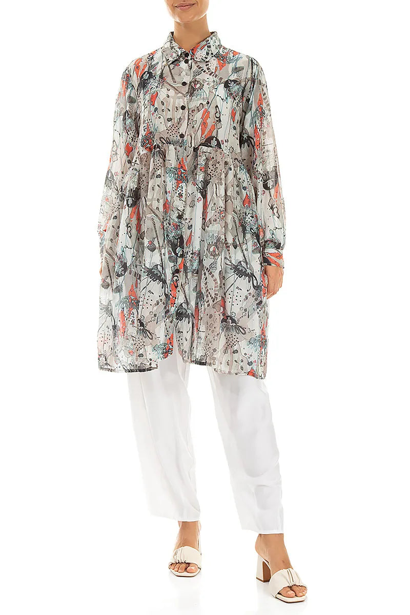 Flared Savannah Silk Cotton Jacket 4
