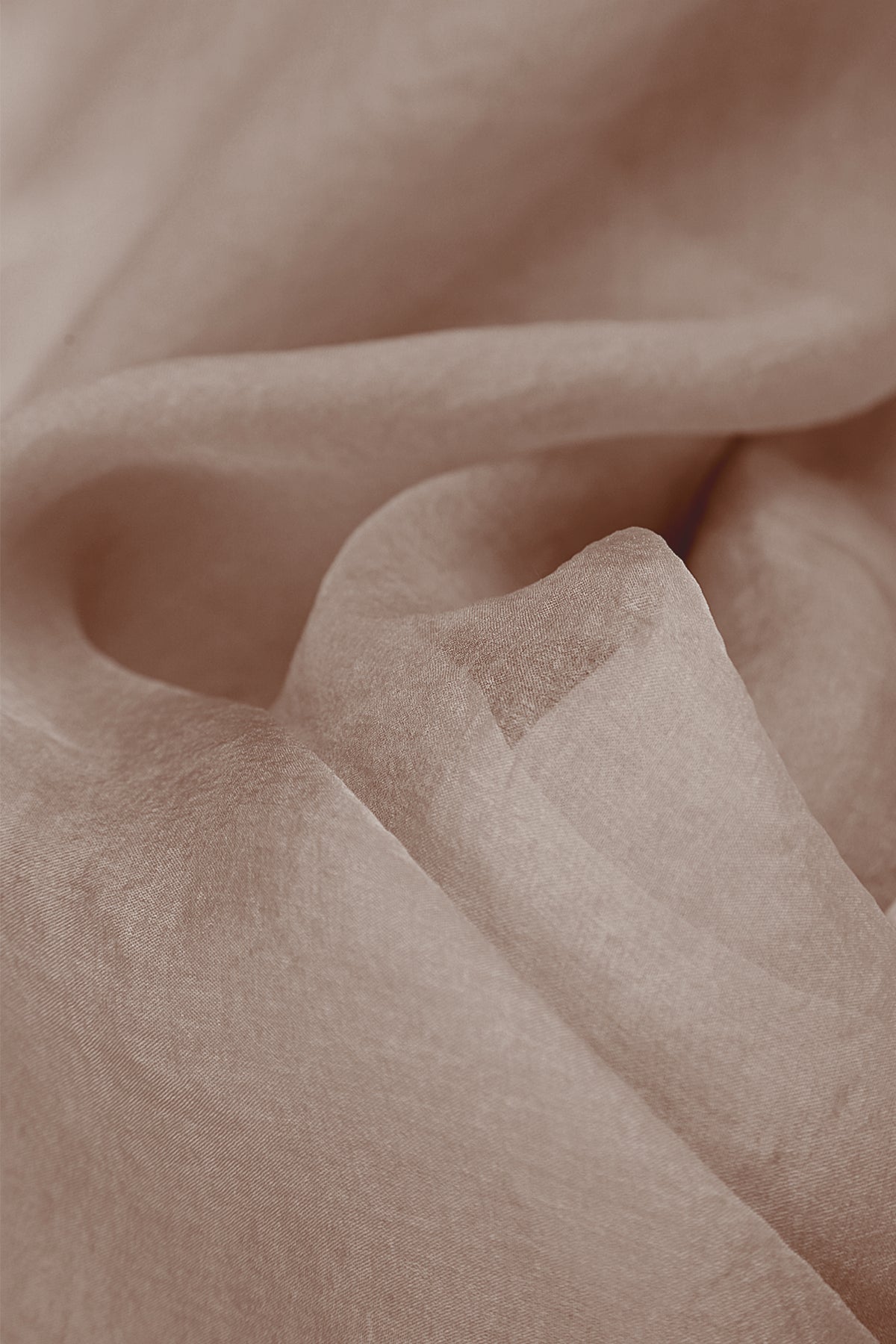 Fluid Beige Silk Chiffon Skirt 5
