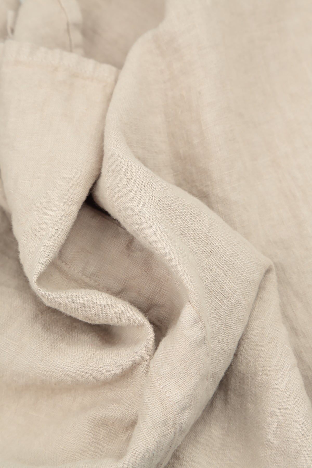 Gathered Beige Linen Jacket 5