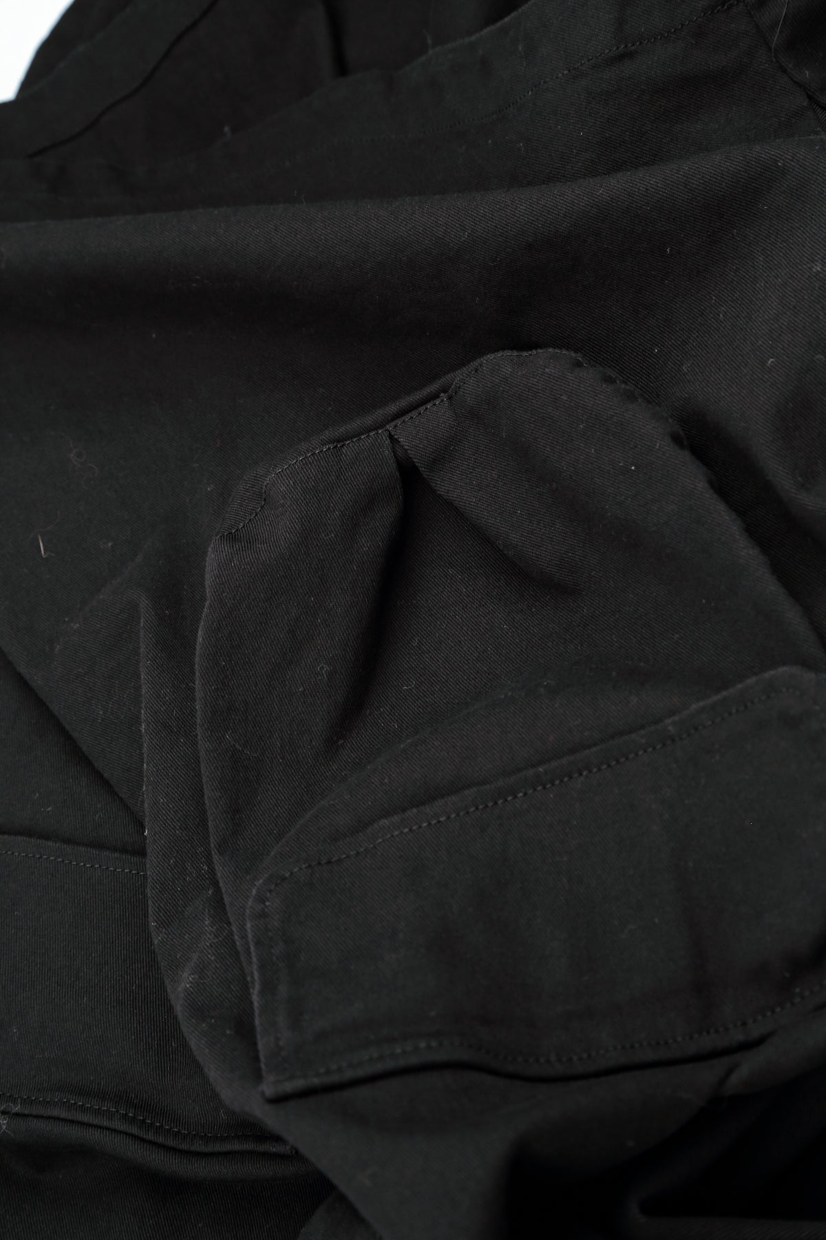 Hooded Black Stretch Cotton Coat 6