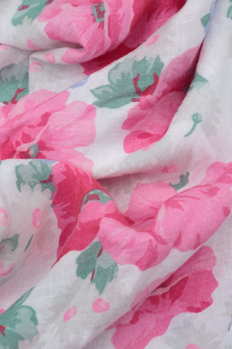 Bell Shape Peony Blossom Linen Blouse 5
