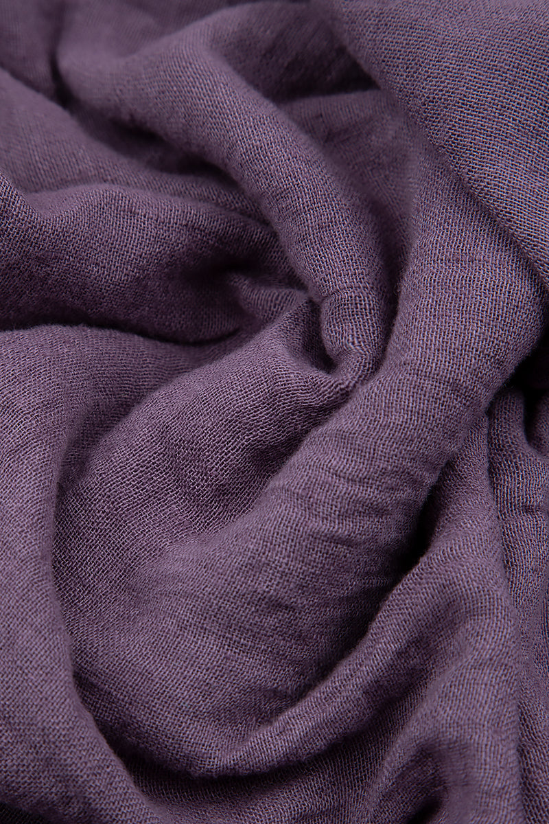 Open Amethyst Gauze Linen Jacket 5