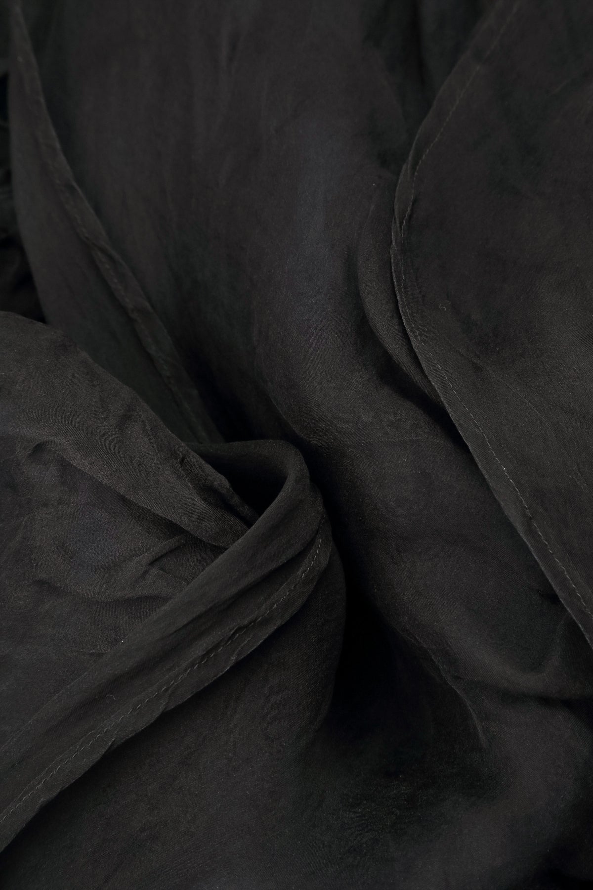 Layered Black Silk Chiffon Skirt 6