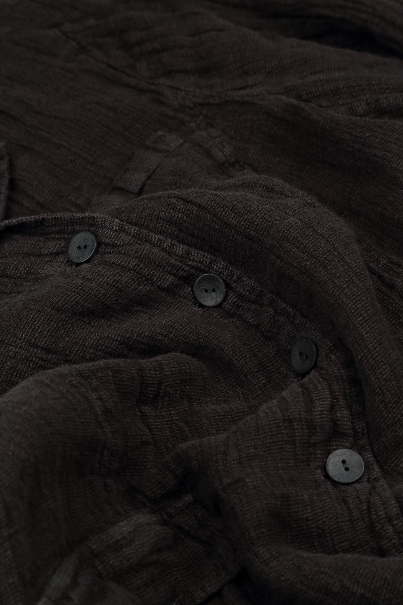 Lined Truffle Brown Mélange Linen Jacket 5