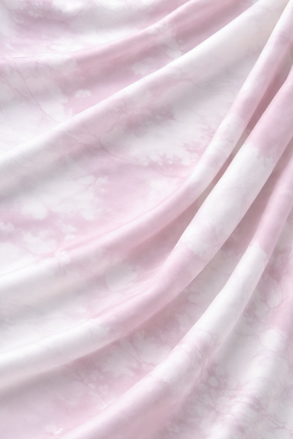 Long Sleeve Balloon Liquid Lilac Crumpled Silk Dress 5