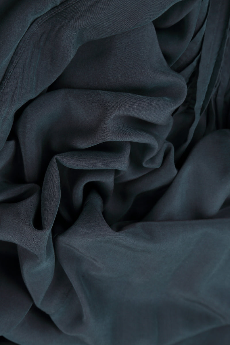 Loose Graphite Silk Bamboo Trousers 5