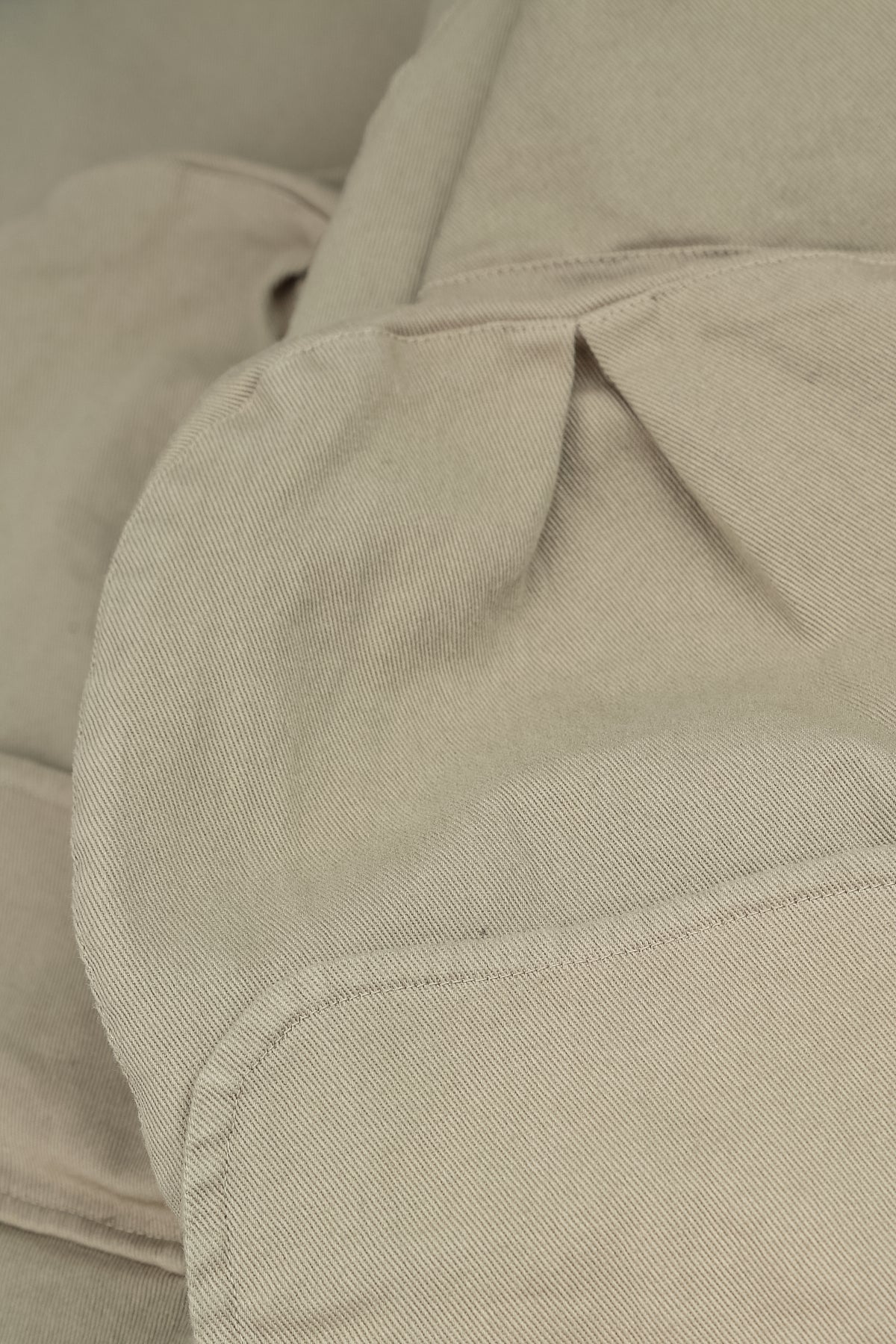 Hooded Olive Grey Stretch Cotton Coat 6