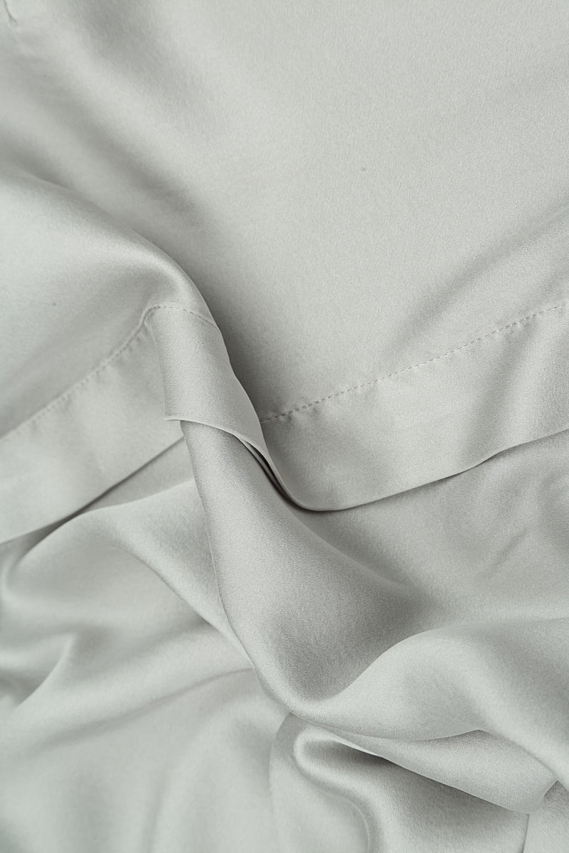 Olive Grey Silk Shirt 5