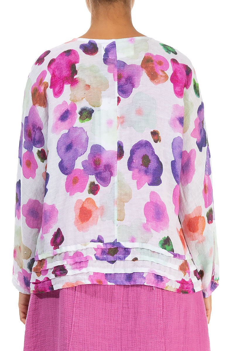 Open Blossom Gauze Linen Jacket 2