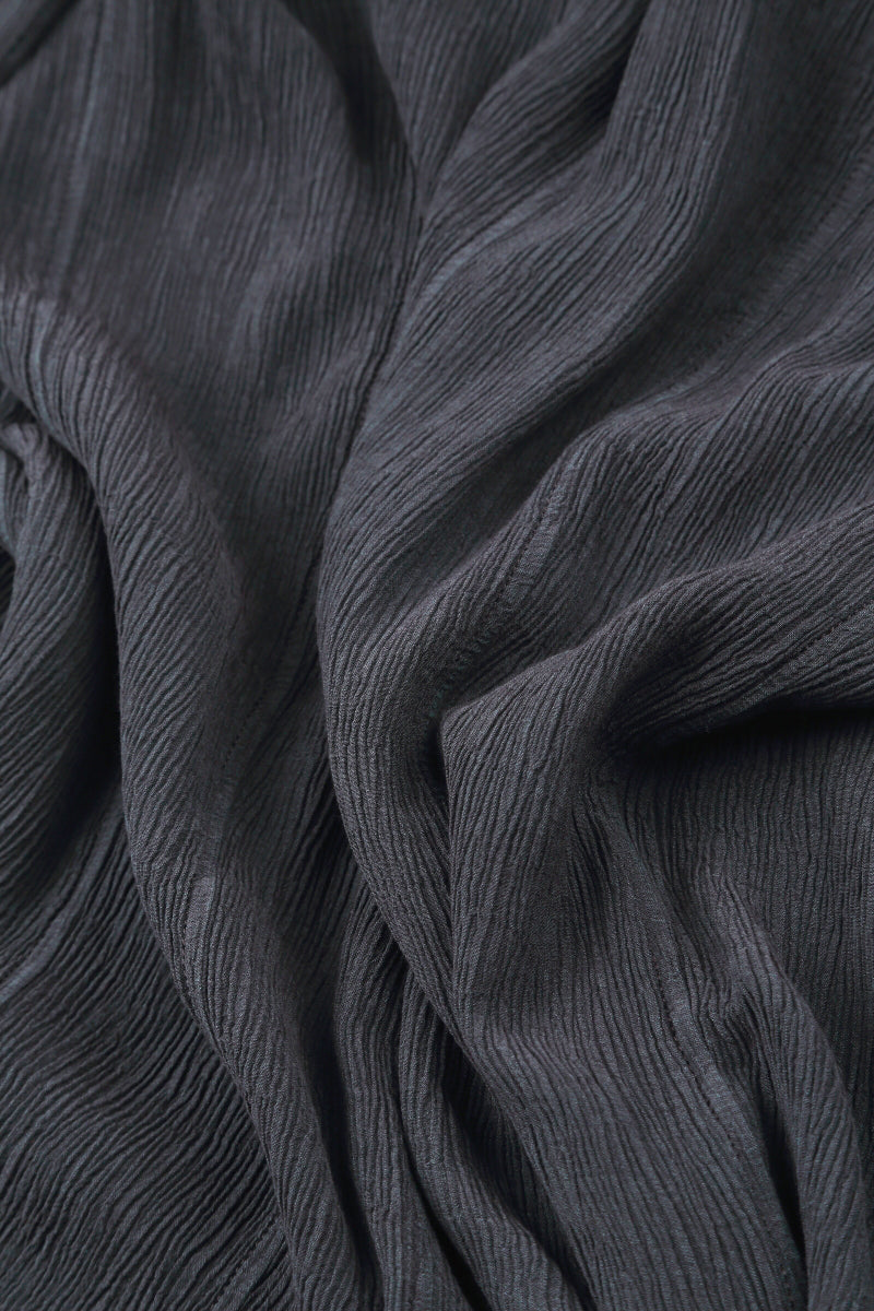Open Graphite Silk Viscose Jacket 5