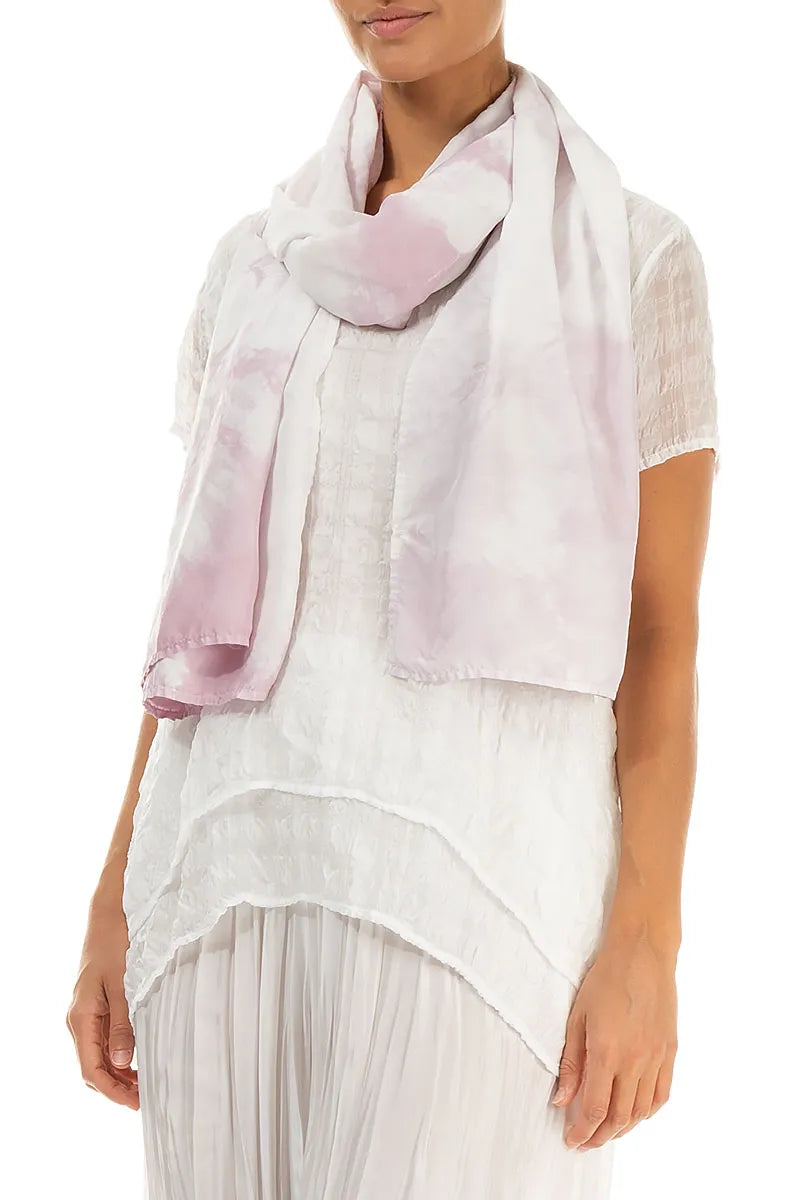 Liquid Lilac Pure Silk Scarf 3