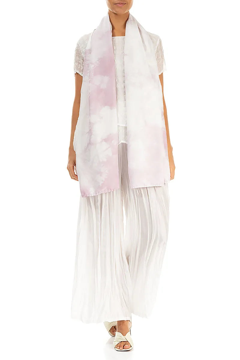 Liquid Lilac Pure Silk Scarf 2