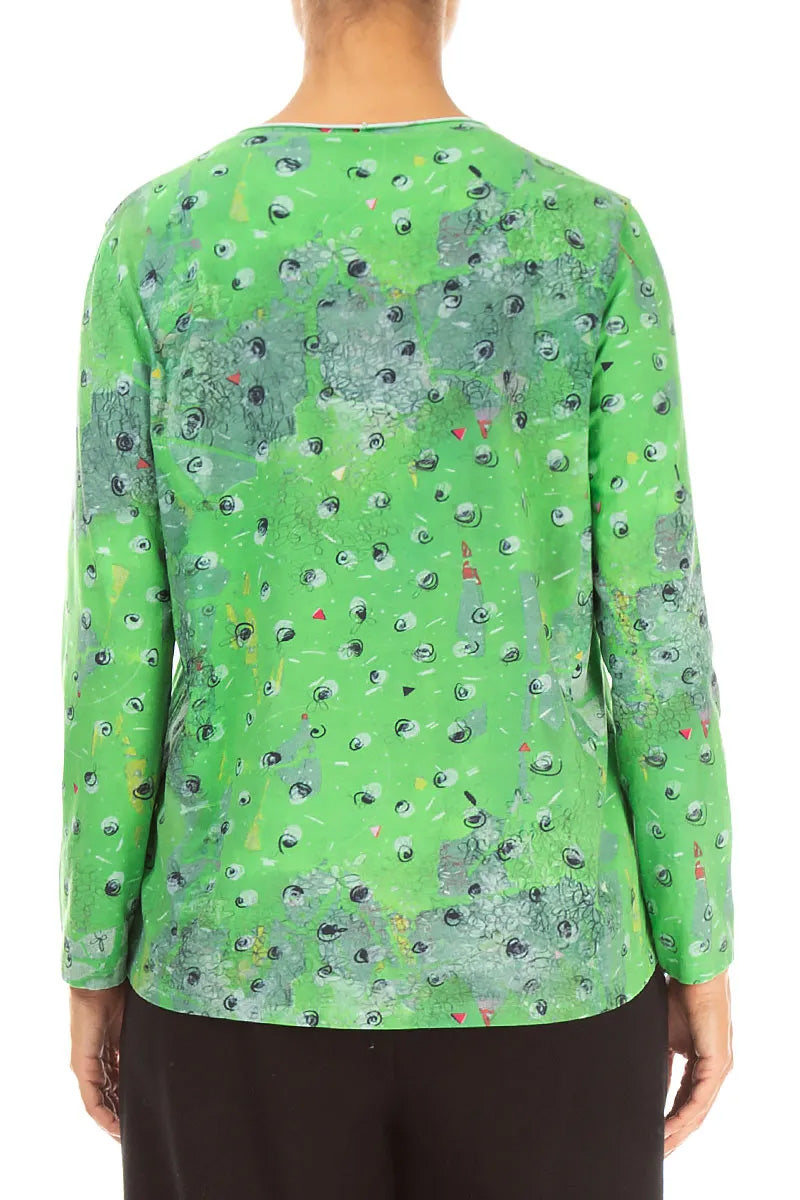 Relaxed Meadow Cotton Blouse