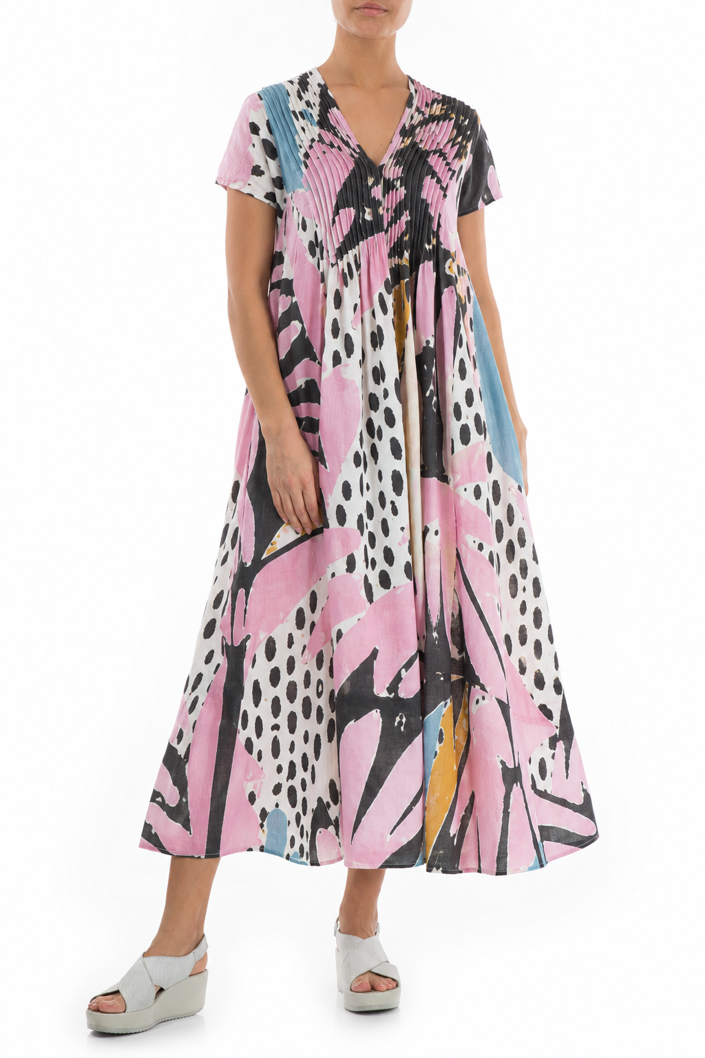 Romantic Desert Bloom Linen Dress 4