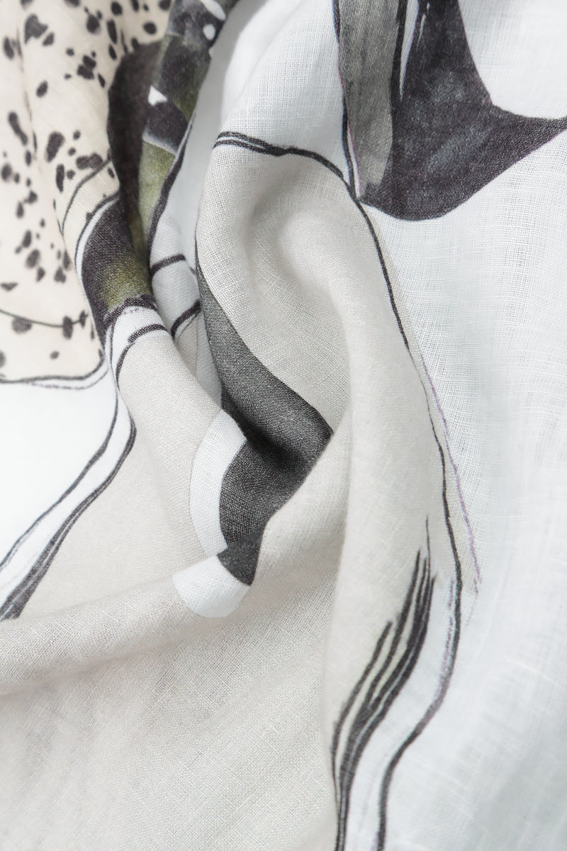 Romantic Tumbled Stone Linen Dress 6