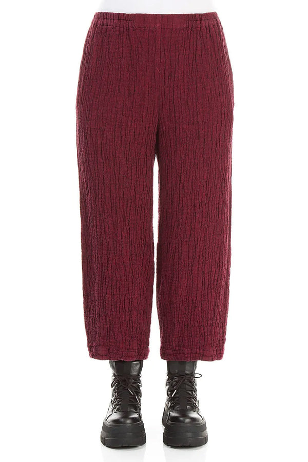 Ruby Textured Linen Trousers 1