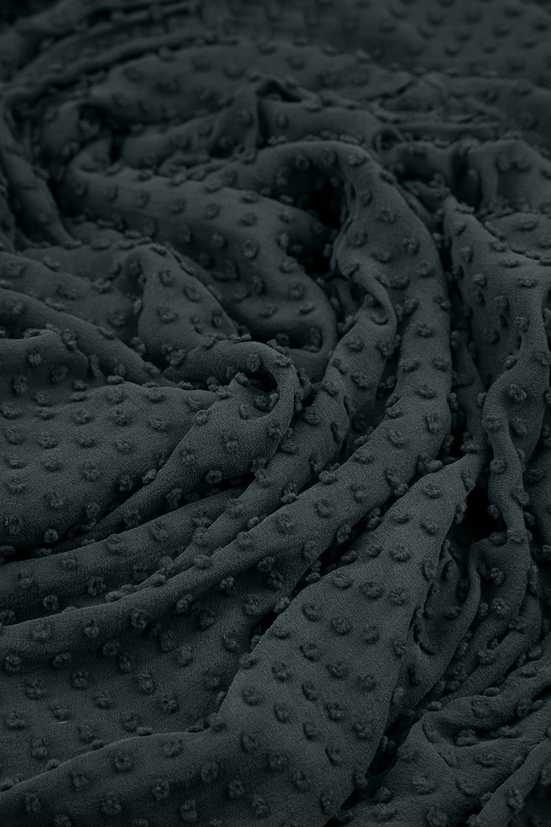 Layered Dotty Graphite Silk Dress 5