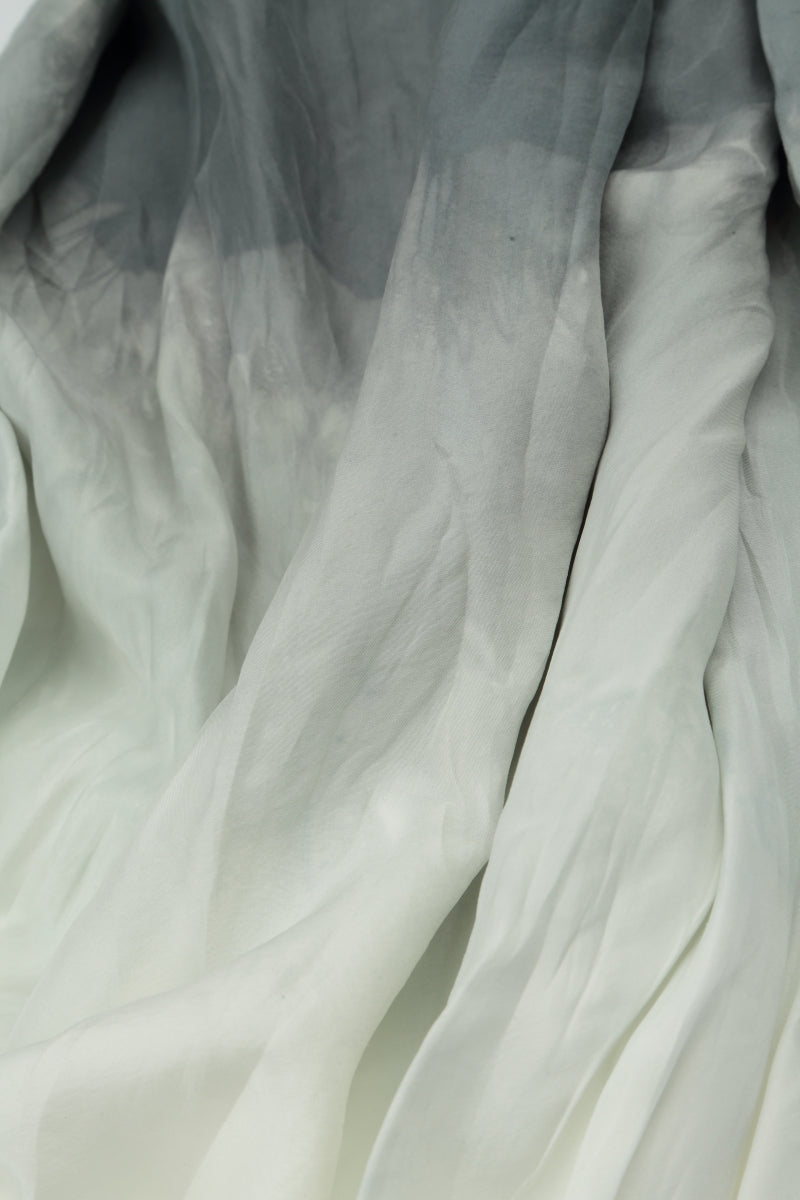 Sage Ombré Pure Silk Scarf 4