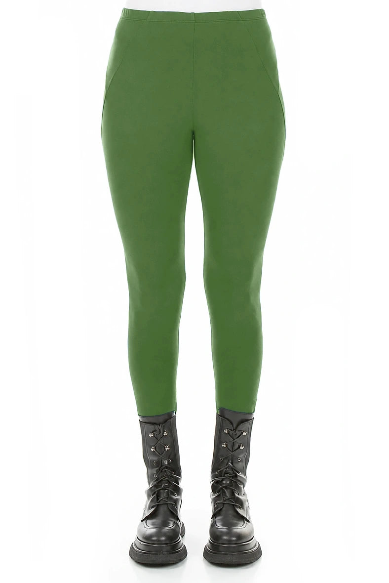 Shamrock Green Cotton Leggings 1