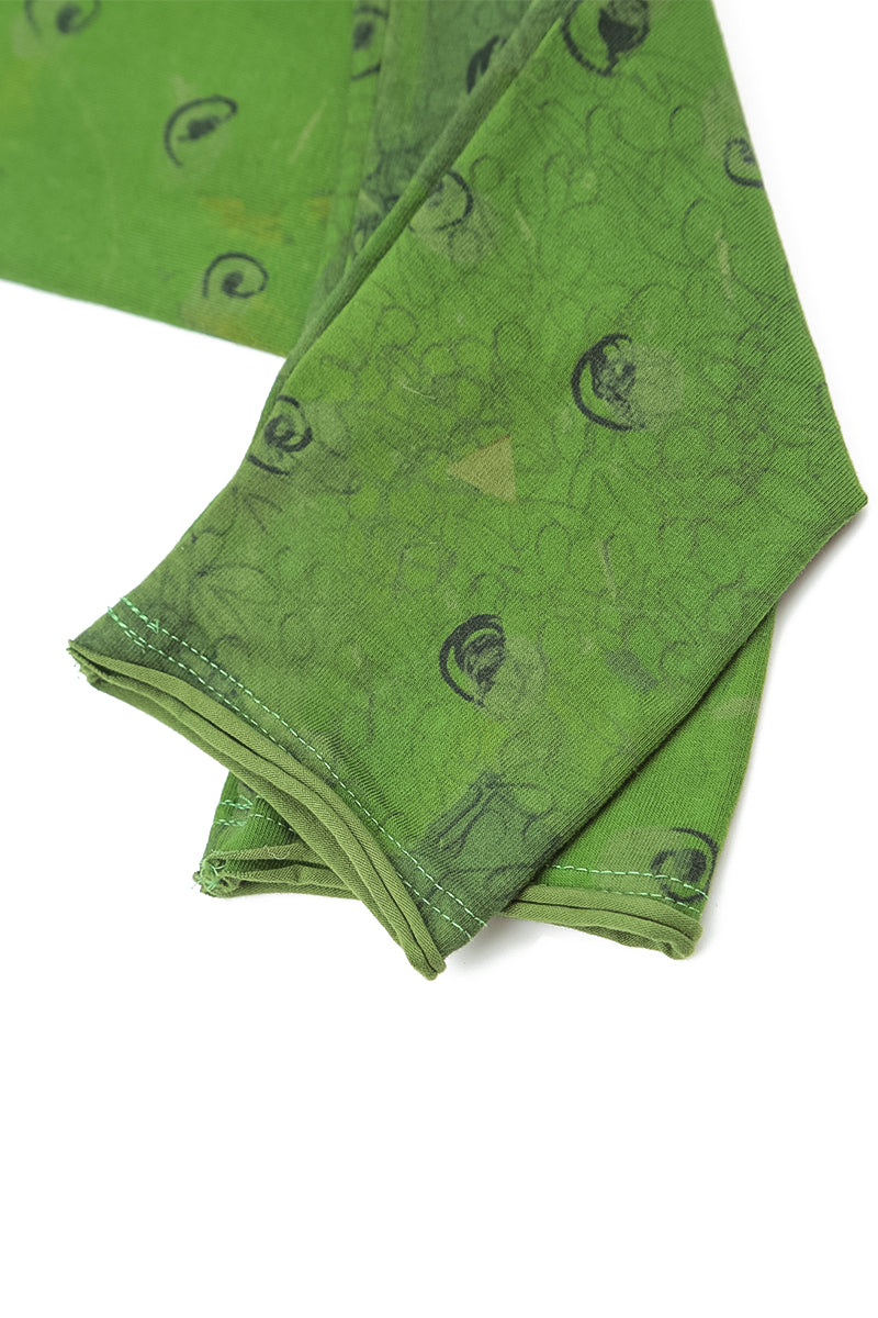 Shamrock Green Meadow Cotton Wristlets 4