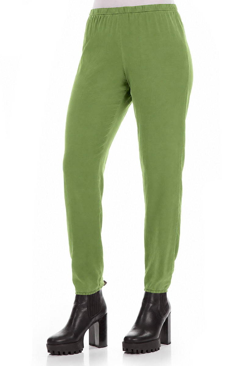 Shamrock Green Silk Leggings 3