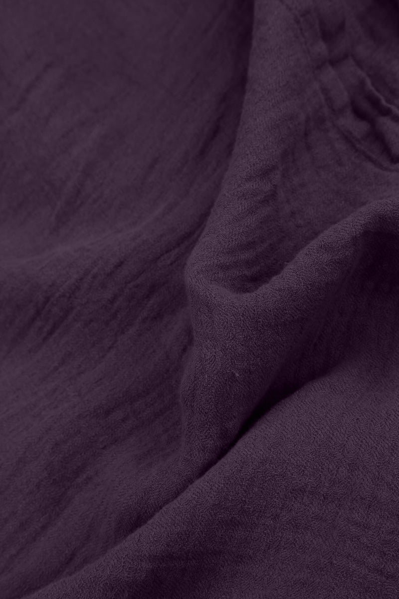 Sleeveless Balloon Amethyst Crêpe Linen Dress 5
