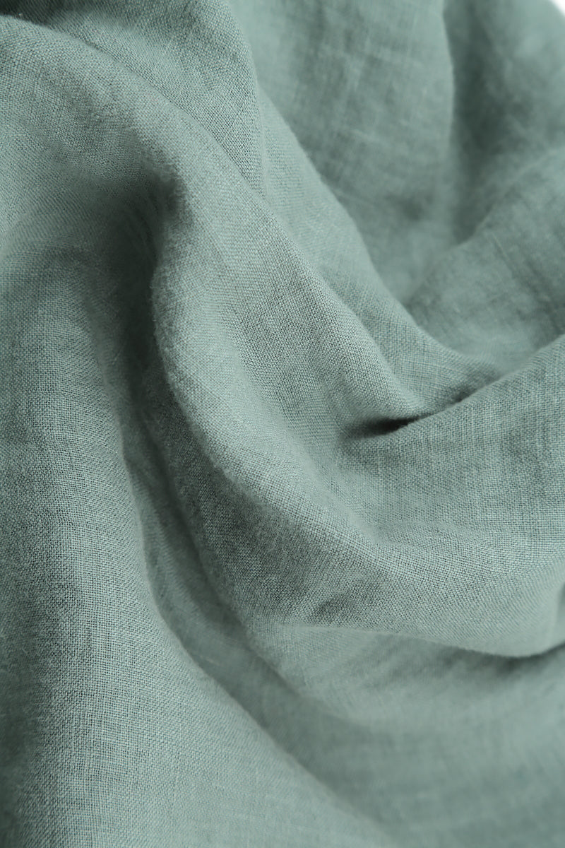Sleeveless Sage Linen Top 5