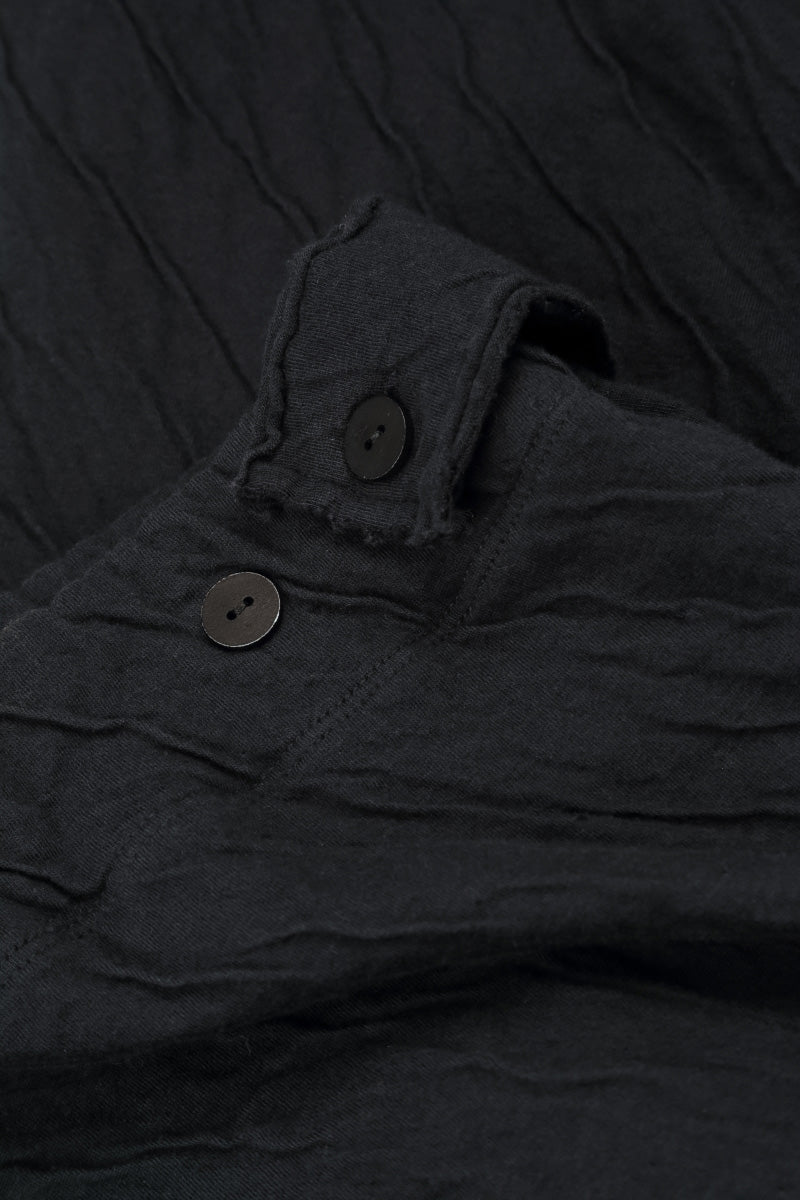 Tapered Grey Wavy Cotton Trousers 5