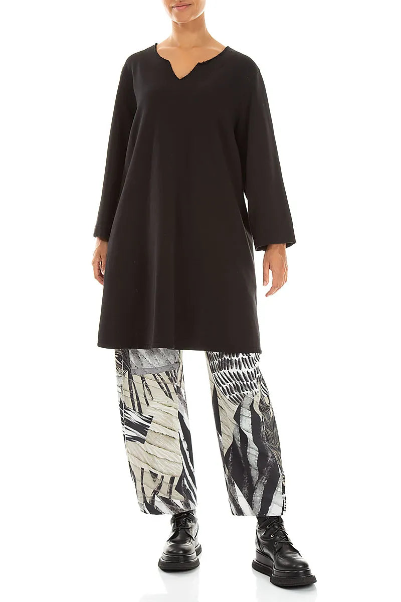 Konische Wild Ink French-Terry-Hose aus Baumwolle