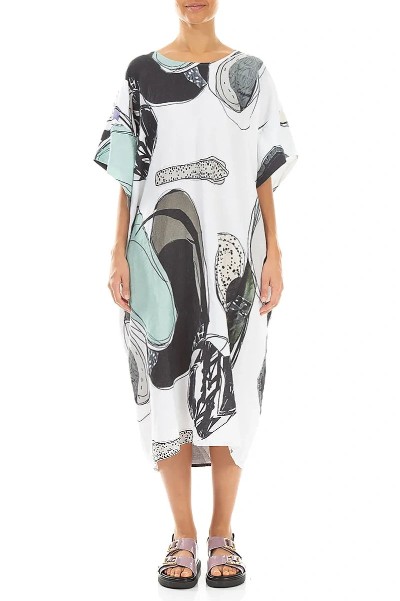 Tumbled Stone Easy Linen Dress 1
