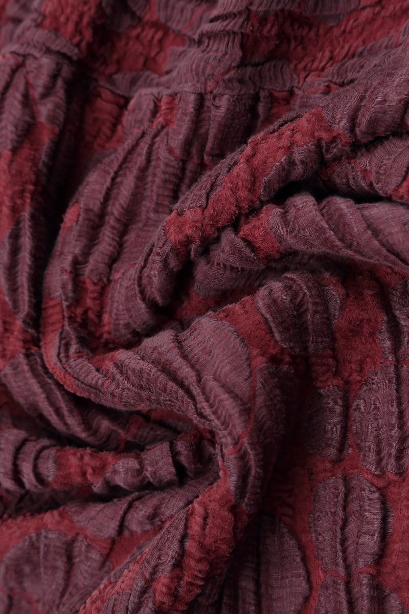Two Pockets Merlot Circle Silk Linen Tunic 5